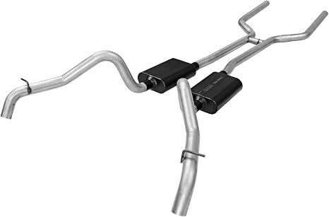 Flowmaster 17129 American Thunder Crossmember-Back Exhaust Kit 2.5 Inch Aluminized Steel Compatible with 1967-1968 Camaro and Firebird with V8 engine.