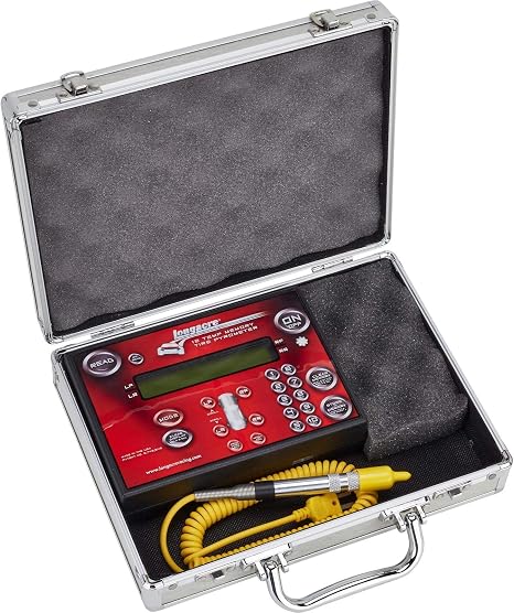 Longacre 52-50682 Standard Memory Tire Pyrometer - Deg.F, Displays 12 Temperatures at Once, 10 Set Memory, Includes Carrying Case and 9 Volt Battery