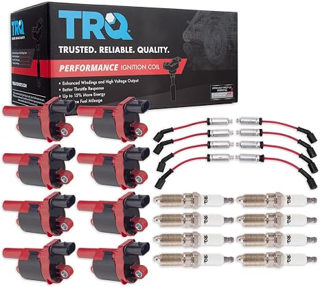 TRQ Performance Ignition Coil and Spark Plug Kit 17 Piece