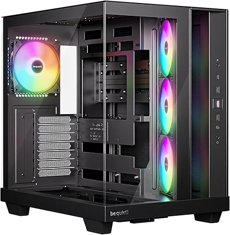 be quiet! Light Base 500 LX Black PC Case, Fully Windowed Front and Side