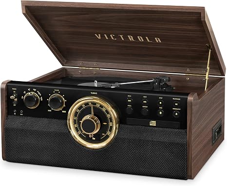 Victrola Empire - Wood 6-in-1 Bluetooth Record Player - Espresso
