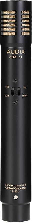 AUDIX ADX51 Small-Diaphragm Condenser Microphone - Ideal for Drum Kits