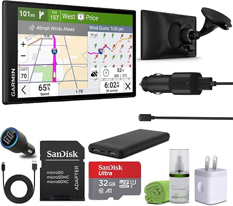 Garmin dēzl OTR620 GPS Truck Navigator 6" Display Bundle