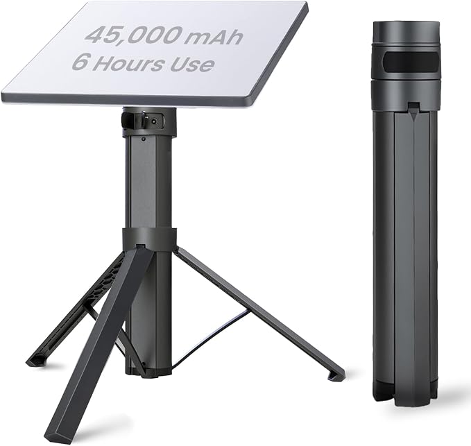 Starlink Mini Battery Pack 166Wh 45000mAh with Tripod Mount, Charger, 6H Runtime, 60W USB-C PD Fast Charge in/Out, Pass-Through Charging, RV Outdoor Off-Grid Emergency Power