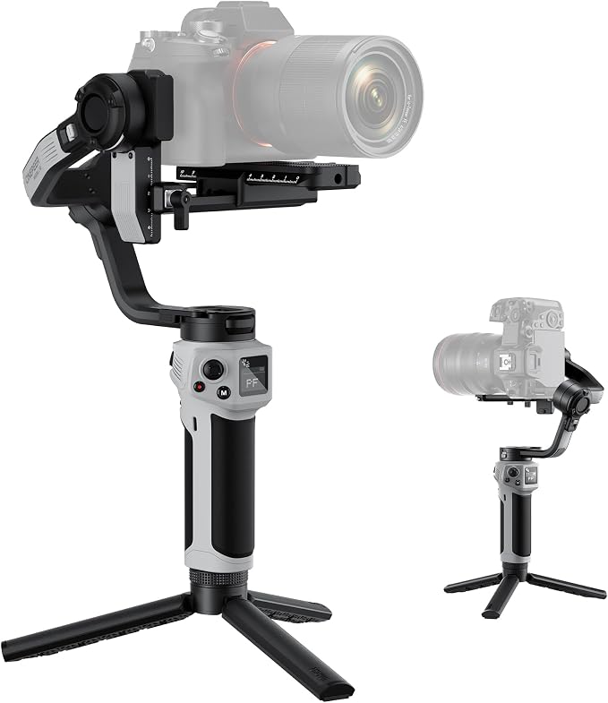 ZHIYUN CINEPEER Weebill 3E, 3-Axis Lightweight Gimbal Stabilizer for DSLR & Mirrorless Camera Canon/Sony/Panasonic/Nikon, 3KG Payload, Native Vertical Shooting, Bluetooth Shutter Control