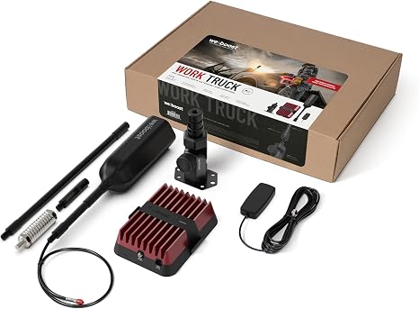 weBoost Work Truck – Professional-Grade Cell Phone Booster for Utility, Fleet & Rugged Vehicles | 5G & 4G LTE Boosts All U.S. Carriers | Quick Release Detachable Antenna | Made in USA | FCC Approved
