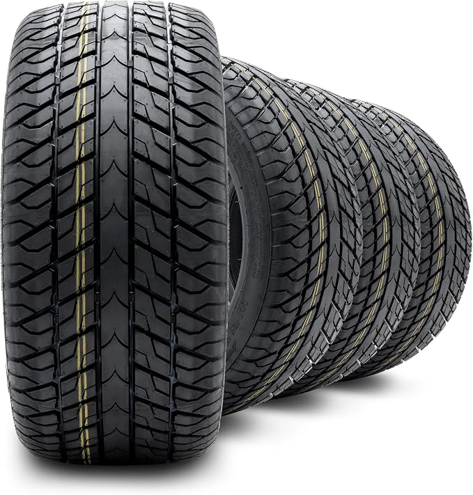 Odyssey Tesseract 215/35-R14 DOT Steel-Belted Radial Golf Cart Tire, 4-Ply Street Tire for 14-Inch Wheels, Set of Four