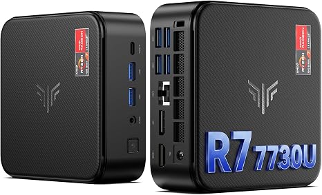 KAMRUI E3B Mini Gaming PC 2026, AMD Ryzen 7 7730U Vega 8 Graphics Gaming PC