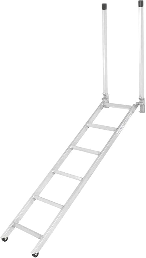 72" Aluminum Transport Truck Step Deck Ladder for 54" to 66" Trailer Bed