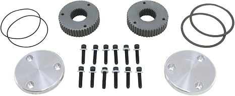 Yukon Hardcore Drive Flange Kit Dana 60 30-Spl Outer Stubs w/Engraved Caps