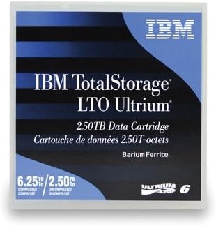 IBM LTO Ultrium-6 2.5TB/6.25TB (BaFe) Labeled Library Pack 20/PK
