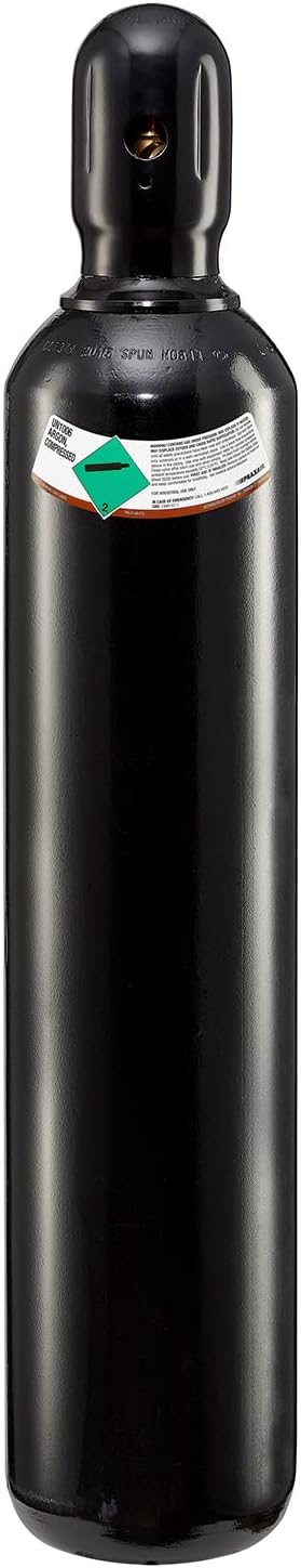100% Argon Gas Welding Tank Full 80CF | DOT 3AA | USA CGA 580 Valve | Best Gas for TIG Welding Applications | Cylinders Full & Ready to Use