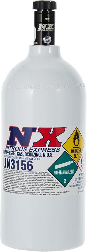 Nitrous Express 11025 Nitrous Bottle with Motorcycle Valve - 2.5 lbs.