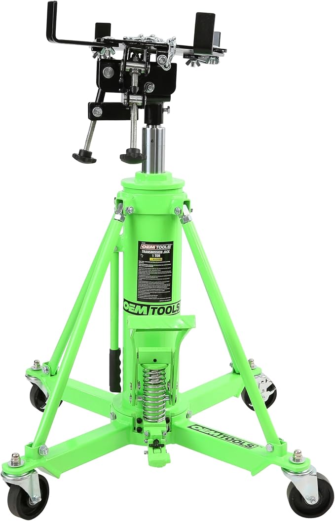OEMTOOLS 26842 1-Ton Transmission Jack with High Lift 37.5"–76"