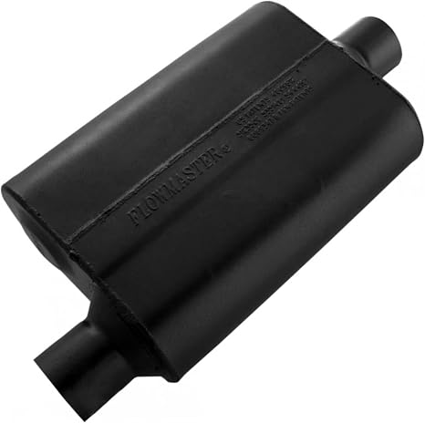 Flowmaster 42541 40 Series Muffler - 2.50 Offset In and 2.50 Center Out - Aggressive Sound