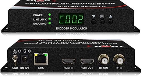 HDMI to Coax Modulator Send HDMI Video Source up 1080p to All TVs as HD CATV QAM or ATSC Channels