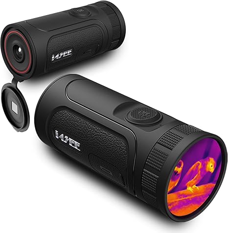 EM10-256 Thermal Monocular, 256×192(50Hz) Night Vision Infrared Scope | 10mm Focal Lens, 1.43”AMOLED Touchscreen, Handheld Thermal Imaging Monocular for Hunting, Outdoor Camping, Travel