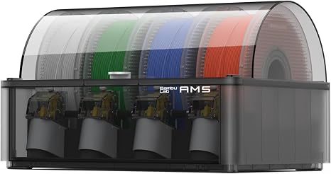 Bambu Lab AMS 2 Pro, Automatic Material System, 65°C Drying | Support Multi Colors/Materials 3D Printing, 65℃ Active Filament Drying, Filament Auto-loading