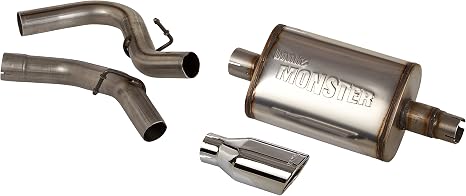 Banks Engineering 51312 Stainless Steel Cat Back Exhaust System fits Jeep Wrangler Includes Muffer Silver