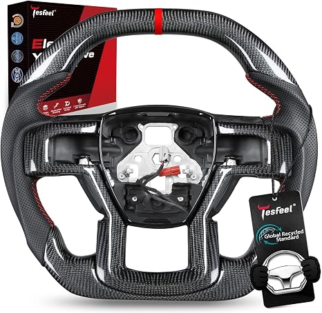Real Carbon Fiber Steering Wheel for Ford F150 Raptor 2017-2020