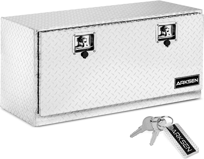 36" x 17" x 18" Underbody Tool Box, Heavy Duty Storage Chest,Silver
