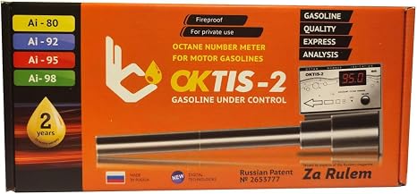Oktis - 2 Portable Fuel Analyzer Tester Meter Octane Number Gasoline ENG Version Complete English Version Along with English Instructions