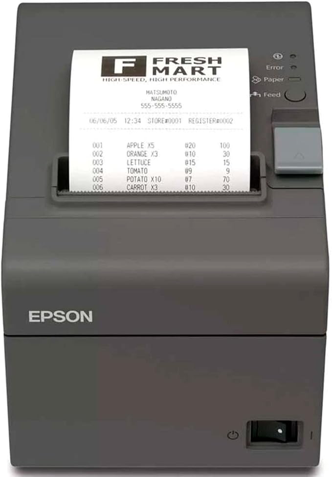 Epson TM-T20II Direct Thermal Printer USB - Monochrome - Desktop - Receipt Print C31CD52062