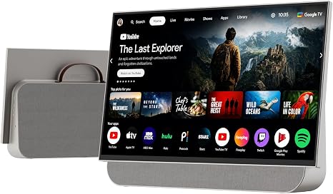Portable TV, 27 Inch 2K Smart TV, Built-in 27000mAh Battery, HDR10, Dolby Audio, Wifi & Bluetooth, Dual 100W Speakers, Ideal for Outdoor Viewing, RV Trips