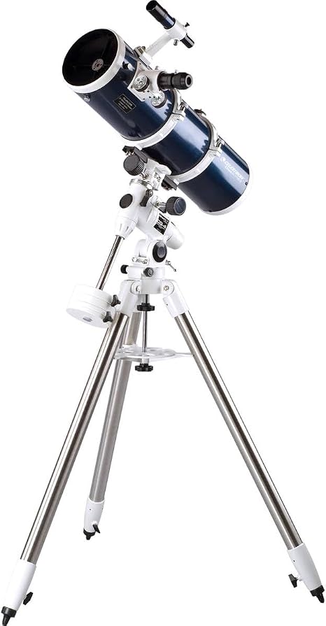 Celestron 31057 Omni XLT 150 Reflector Telescope, Dark Blue | Large Reflector, Outstanding Light Gathering, XLT Optical Coatings, German Equatorial Mount with Smooth Manual Tracking