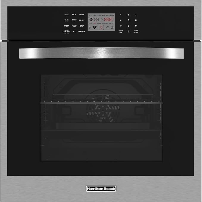 Hamilton Beach, 23.5" Front Control Range, Built-in Electric Wall Oven, Stainless Steel