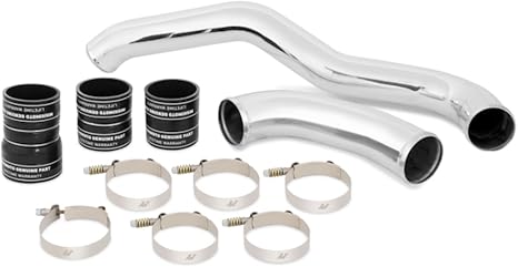 Mishimoto MMICP-F2D-08HBK Hot-Side Intercooler Pipe Kit Fits Ford 6.4 Powerstroke 2008-2010 Black