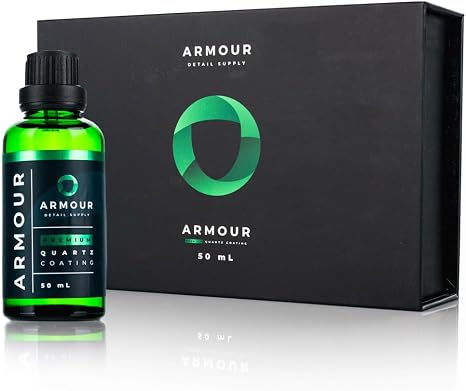Armour Detail Supply - Pro Ceramic Coating - Highly Resistant Dual Phase Bonding Silazane Quartz Coating - Chemical & Scratch Resistant for Cars, Chrome & Plastic Trim, 5-Year Durability - 50ml