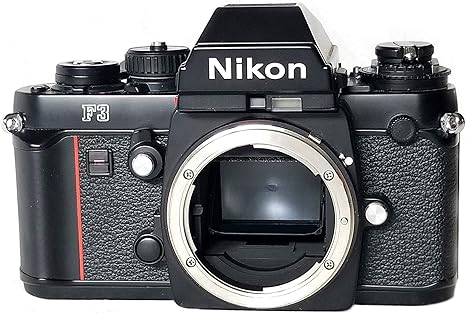Nikon F3 with DE-2 viewfinder professional SLR film camera; body only, no lens