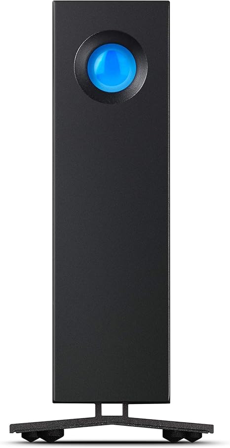 LaCie d2 Professional 24TB External Hard Drive Desktop HDD – USB-C USB 3.1 Gen 2, 7200 RPM Enterprise Class Drives, for Mac and PC Desktop, 1mo Adobe CC All Apps Plan, Rescue Services (STHA24000800)