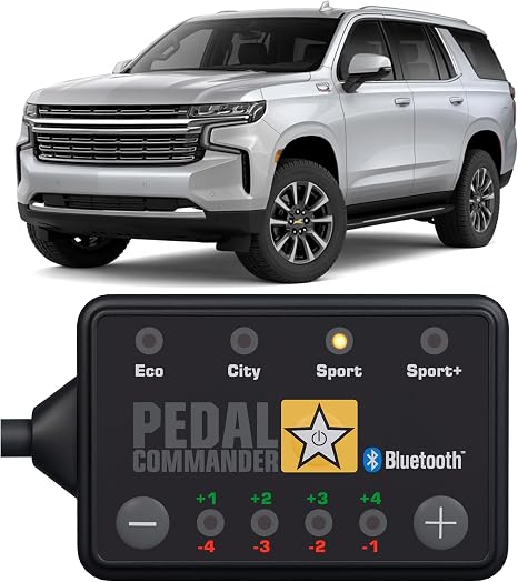 PEDAL COMMANDER for Chevrolet Tahoe 2021-2026 Throttle Response Controller - Plug-and-Play, 4 Driving Modes, Throttle Controller Performance Parts, App Control, Tahoe Accessories