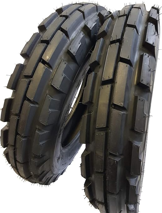 (2 TIRES + 2 TUBES) 6.00-16 ROAD CREW 8 PLY KNK33 Farm Tractor Tire 60016 6.00X16