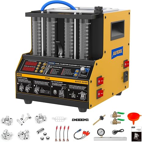 AUTOOL Fuel Injector Cleaner Tester Machine Ultrasonic Heating Cleaning