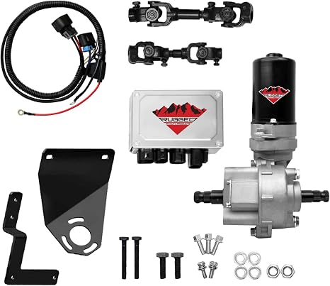 Rugged Front Electric Power Steering Kit for Polaris Ranger 570 Full-Size Model/Ranger 570-4 Crew Model, Is A Bolt on System, Gets Rid of Wheel Jerk/Bump Steer (See Fitment Details in Description)