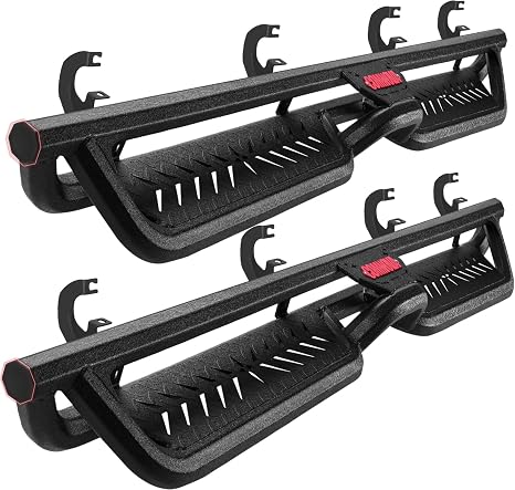 COMNOVA Geometric Design Running Boards for 2019-2026 Silverado/Sierra 1500