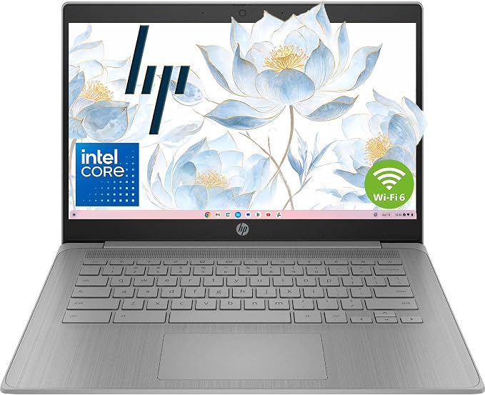 HP 14" Laptop 2026 Student Business, Intel N4500 CPU, 4GB RAM | Copilot AI, Ultra-Portable, Long Battery Life, Fast Charge, Webcam, WiFi 6, Chrome OS for Everyday Use, Gray