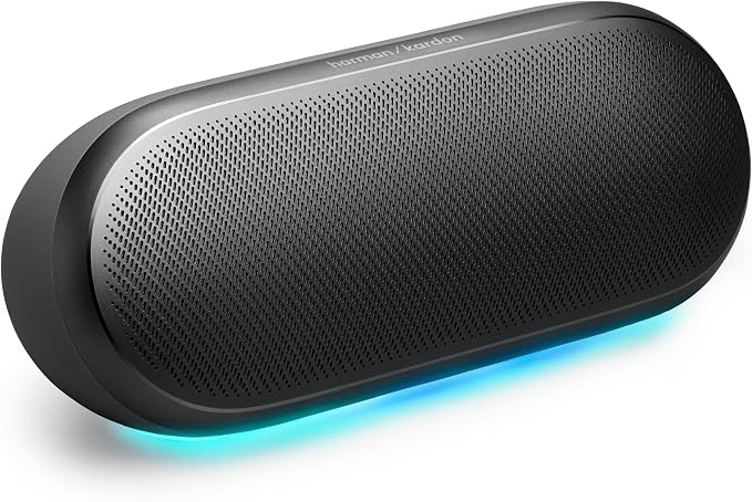 Harman Kardon Luna 2 - Wireless Bluetooth Speaker - Black | Solid build with refined design, Superior sound performance with AI Sound Boost, Built-in battery for 12 hours playtime