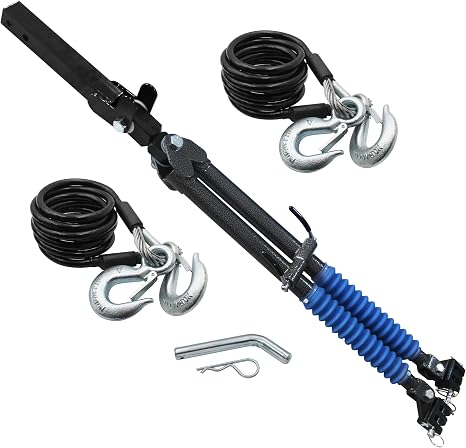 Tow Bar with Safety Cable Replacement for Blue OX Avail BX7420-2 Receiver