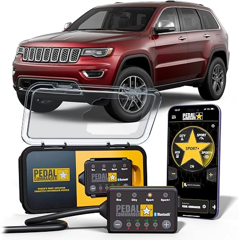 PEDAL COMMANDER for Jeep Grand Cherokee 2007-2021 Throttle Response Controller - Plug-and-Play, 36 Driving Settings & App Control, Throttle Controller Upgrade, Grand Cherokee Accessories