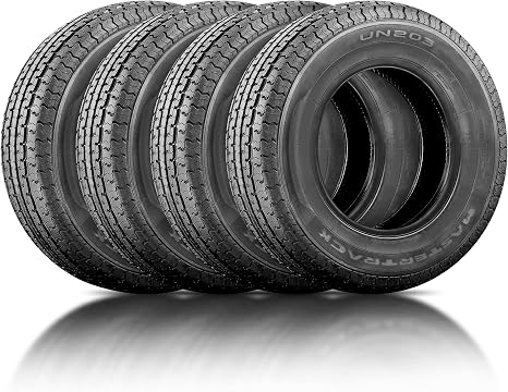 Set of 4 UN203 ST205/75R15 111N 10 Ply Load Range E Radial Trailer Tires