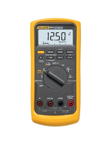 Fluke 88V Deluxe Automotive Multimeter, Troubleshoot Problems on Conventional and Hybrid Vehicles, Measures Pulse Width, and Duty Cycle