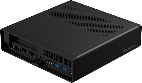 MINISFORUM AMD Ryzen 9 9955HX Barebone with MS-A2 Mini PC (16C/32T, up to 5.4GHz),PCIe×16, HDMI/2x USB-C (8K@60Hz), 2X SFP+ 10G, 2X 2.5G LAN, 3X SSD M.2 (2280/22110/U.2),NO RAM/SSD/OS