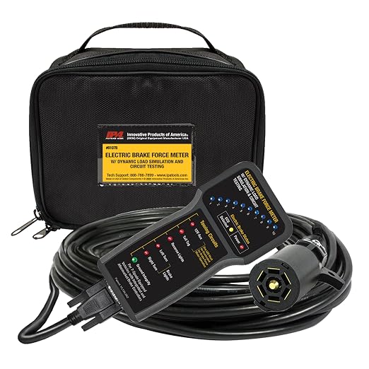 New IPA #9107B Electric Brake Force Meter (3rd Gen) w/Dynamic Load Simulation and Circuit Testing - for Use on New Model Vehicles
