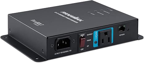 Panamax C3-IP Compact BlueBOLT Power Manager, 3 Controllable Outlets | BlueBOLT power manager, 3 controllable outlets, 12A, protect-or-disconnect, EMI/RFI filter