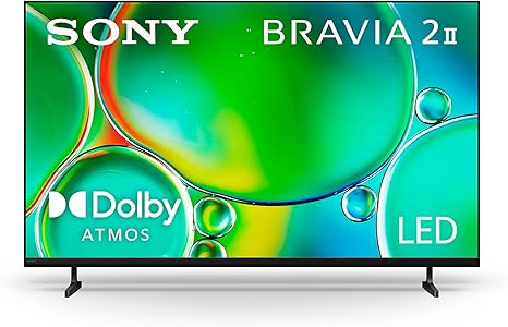 Sony 43 Inch BRAVIA 2 II LED 4K HDR Smart Google TV (K-43S20M2) | Exclusive Features for PlayStation®5, Motionflow XR, 4K Processor X1 with 4K X-Reality PRO, Triluminos Pro