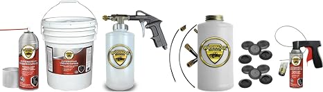 Woolwax 5 Gallon Undercoating Kit Bundle w/PRO Gun & 2 Wands. Black Color